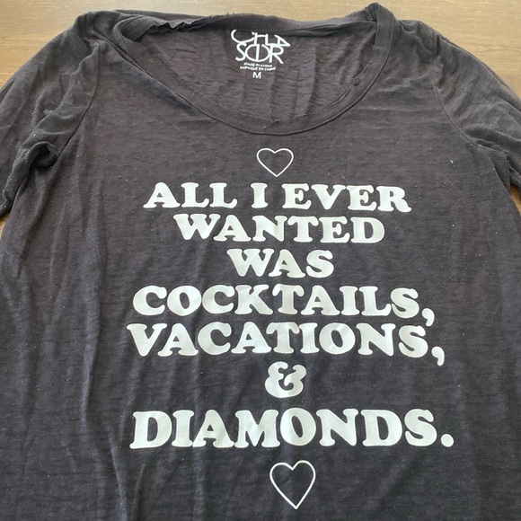 Chaser Tops - Chaser brand graphic long sleeve tshirt